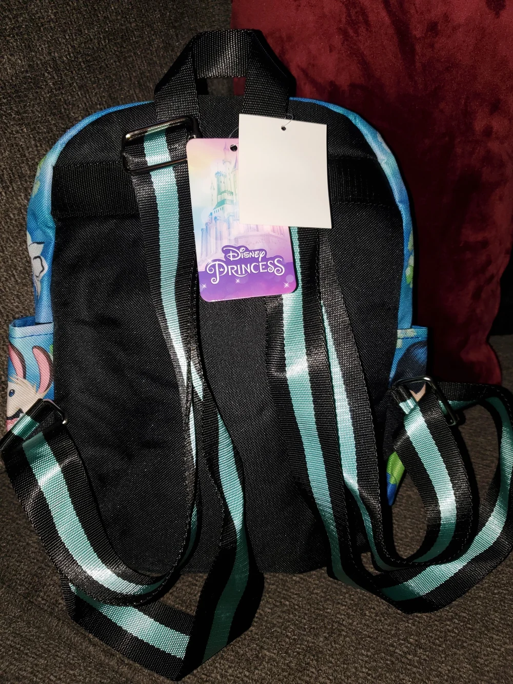 Disney Mulan Blue Floral Character Print Backpack
